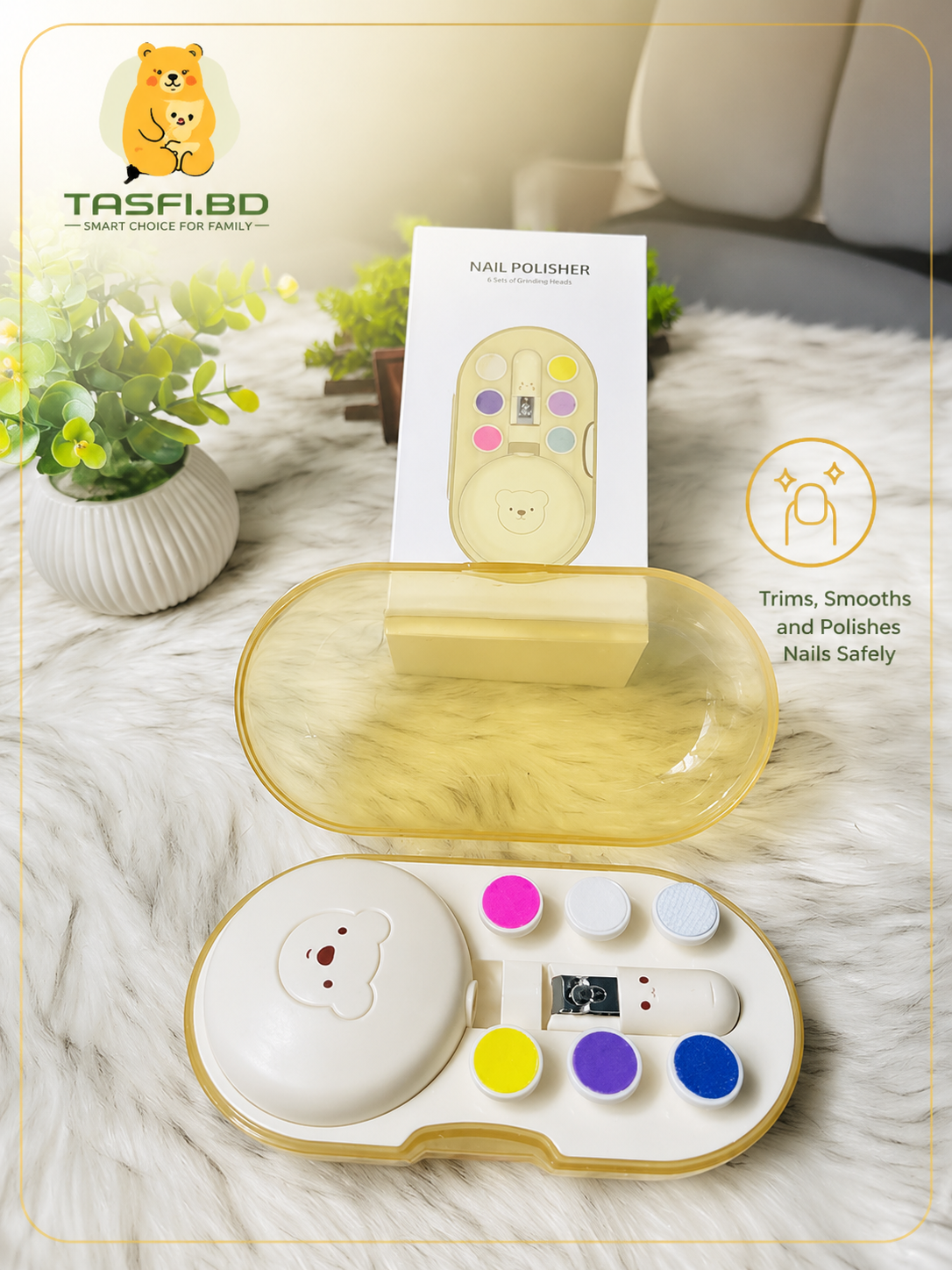 Electric Baby & Adult Electric Nail Trimmer/Polisher Kit